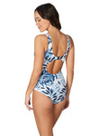 Blue Oasis Evelyn DD / E Cup Underwire One Piece Swimsuit - Nip Tuck Swim US