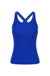 Blue Candelo Active Wear Sports Bra Tank Top