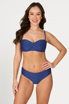 Blue Gamma Texture Louise Bikini Bottom