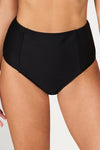 Black Gamma Texture Marilyn Bikini Bottom