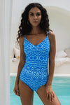 Esperance Blue Edith One Piece Swimsuit