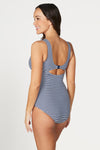 Sorrento Stripe Evelyn E / F Cup Underwire One Piece Swimsuit