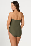 Olive Must Haves Colette Bandeau One Piece Swimsuit