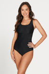 Black Chlorine Resistant Dawn One Piece Swimsuit