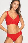 Red Must Haves Louise Cross Over Bikini Top - Final Sale