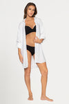 White Black Cassandra Bronte Beach Shirt