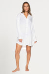 White Black Cassandra Bronte Beach Shirt