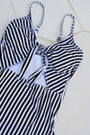 Black Xylophone Stripe Abegail One Piece Swimsuit - Nip Tuck Swim US