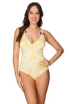 Venetian Palms Jean One Piece Swimsuit - Final Sale - Nip Tuck Swim US